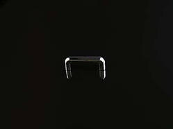 Ручка для декупажу. Колір "нікель". 35х7мм / Ручка для декупажу. Колір "нікель". 35х7мм