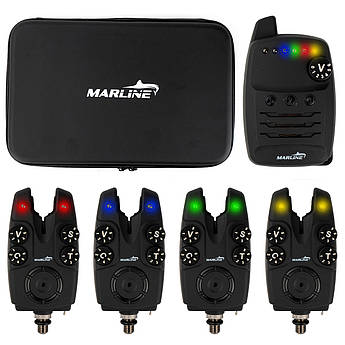 Набір електронних сигналізаторів клювання MARLINE Ram XD FA221  4+1