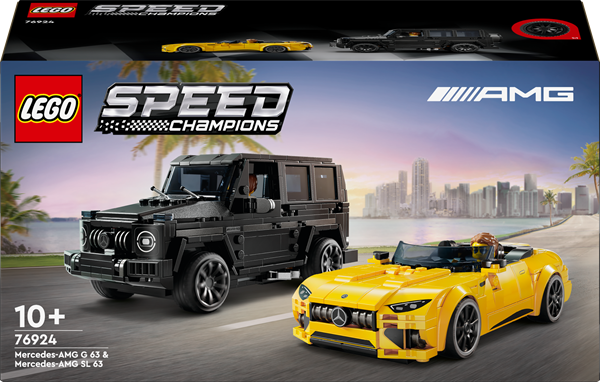 Конструктор LEGO Speed Champions Mercedes-AMG G 63 і Mercedes-AMG SL 63, 808 деталей