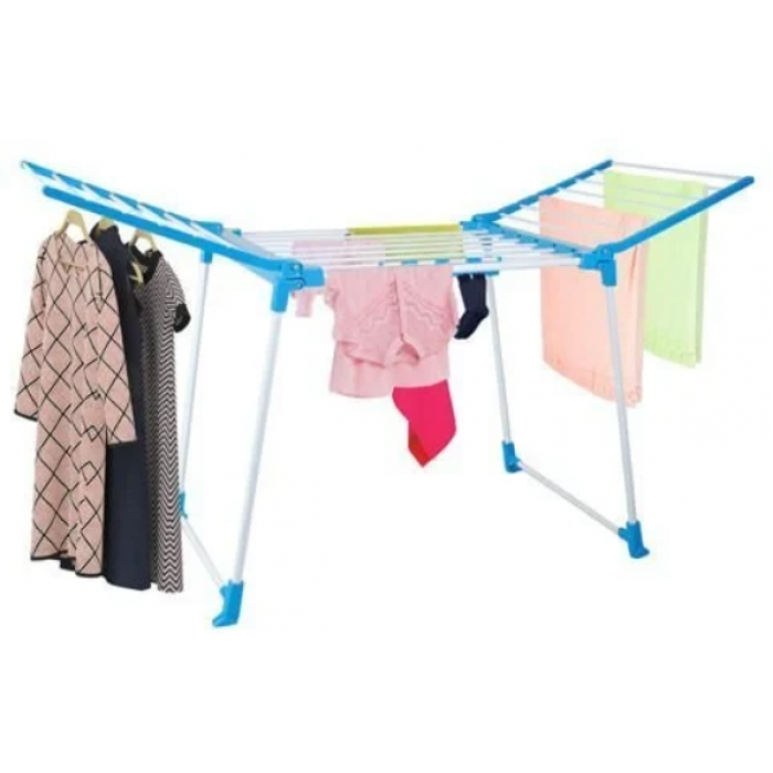 Сушарка для білизни підлогова розкладна Clothes dryer 154x59x108 см Синя