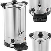 Плита для підігріву напоїв Royal Catering RC-WBDW21, 19,7 л, 2500 Вт, 30-110°C, нержавіюча сталь, термоізоляція, кран для