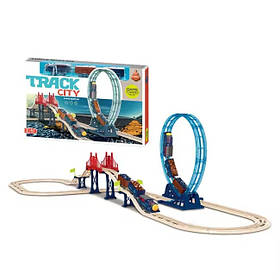 Залізниця з ретро поїздом на батарейках для хлопчиків CJ-4000547