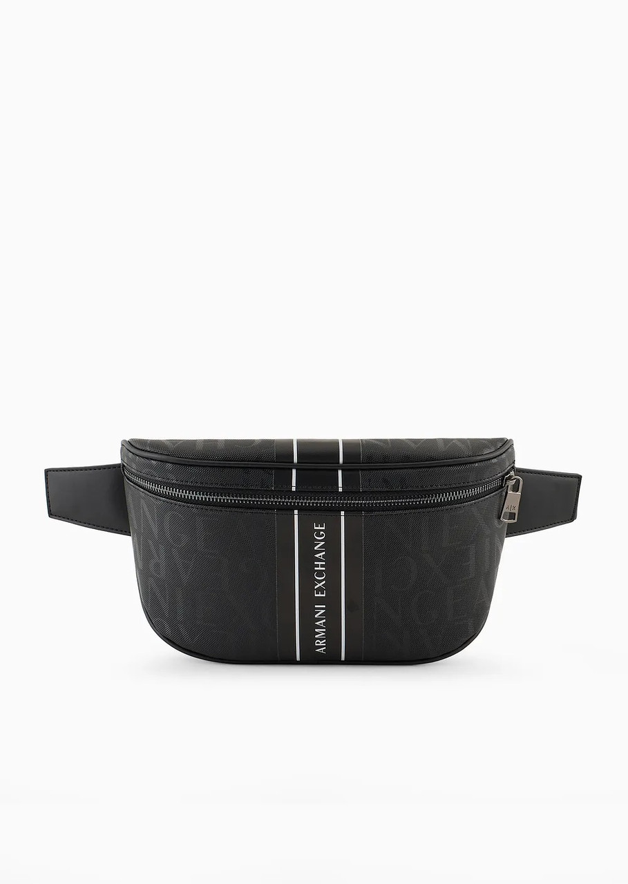 Поясна сумка Armani Exchange бананка 1159812303 (Чорний, One size)