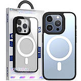 TPU+PC чохол Blueo Skin Friendly Frosted with MagSafe для Apple iPhone 14 Pro Max (6.7") Чорний, фото 3