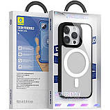 TPU+PC чохол Blueo Skin Friendly Frosted with MagSafe для Apple iPhone 14 Pro Max (6.7") Чорний, фото 4