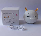 Нічник Олень портативний із сенсорним датчиком 9513, фото 3