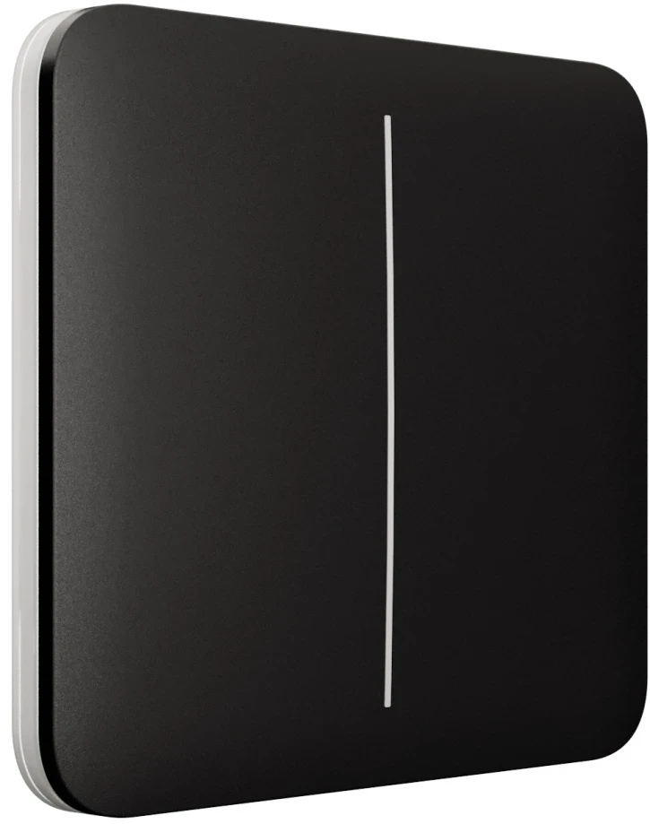 Вимикач Ajax LightSwitch 2-клавішний Black, фото 1