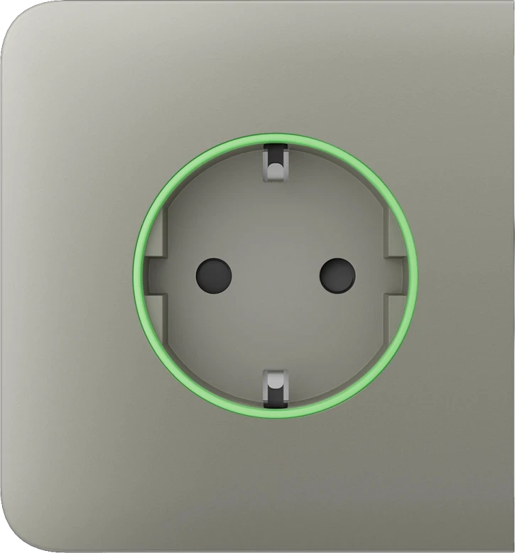 Бічна панель для вбудованої розетки Ajax SideCover (smart) Olive, фото 1