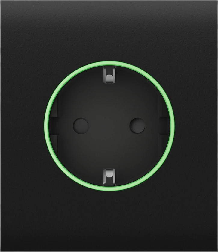 Центральна панель для вбудованої розетки Ajax СenterCover (smart) Black, фото 1