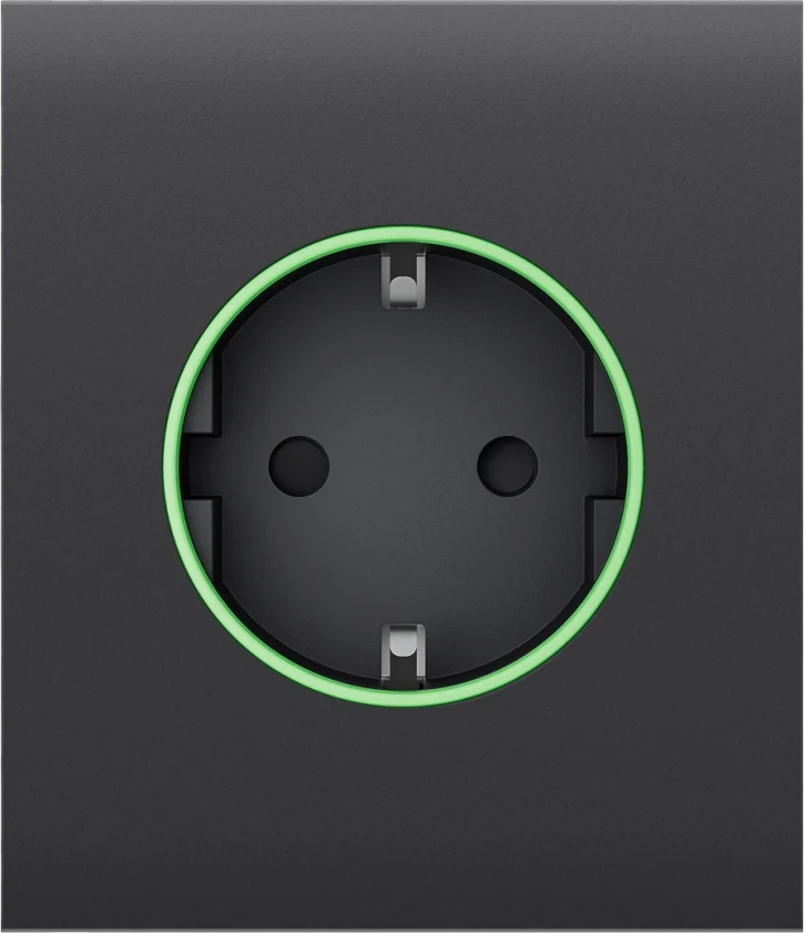 Центральна панель для вбудованої розетки Ajax СenterCover (smart) Graphite, фото 1