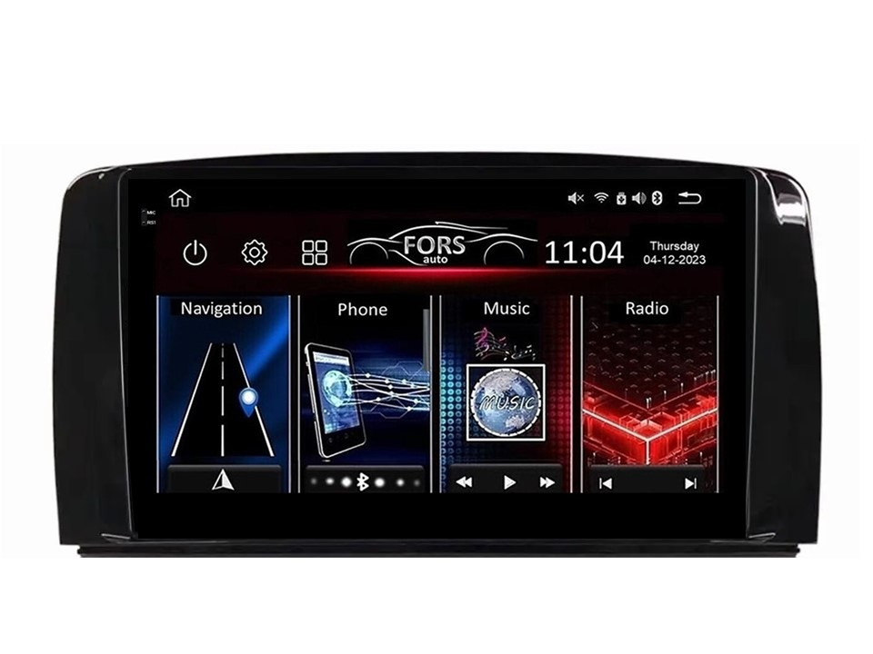 Штатна магнітола FORS.auto FS 6 MAX для Mercedes-Benz R-Class (6+128Gb, 9") 2005-2013