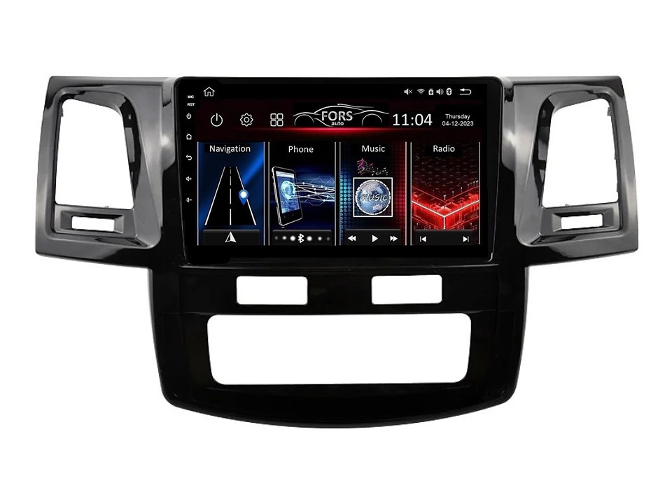 Штатна магнітола FORS.auto FS 1 LITE для Toyota Hilux (1+32Gb, 9", Auto AC) 2011-2015