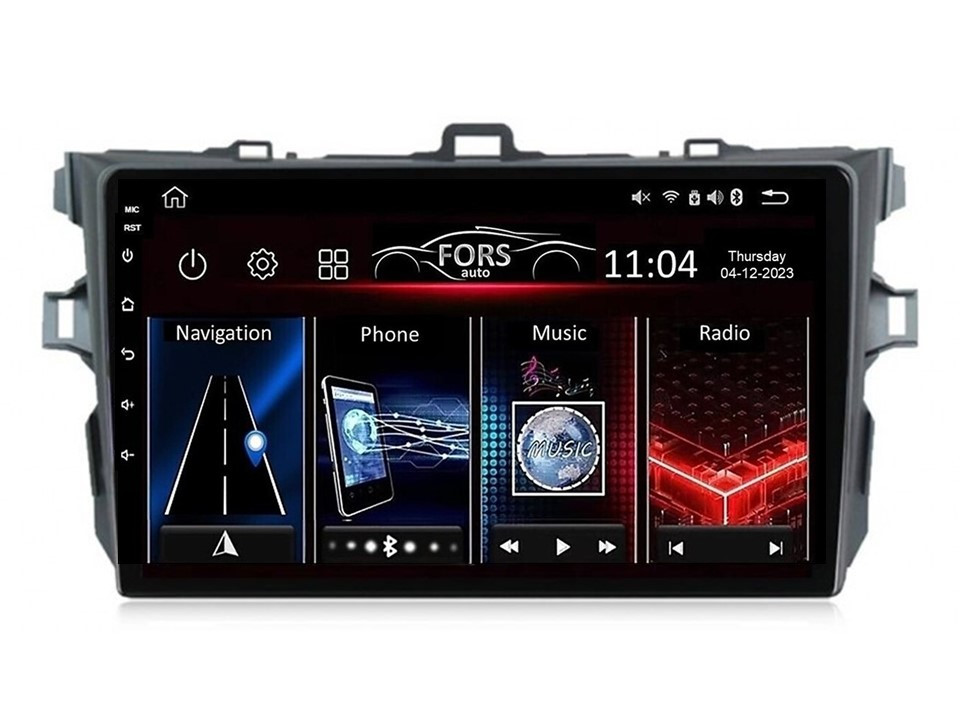 Штатна магнітола FORS.auto FS 1 LITE для Toyota Corolla (1+32Gb, 9") 2006-2013
