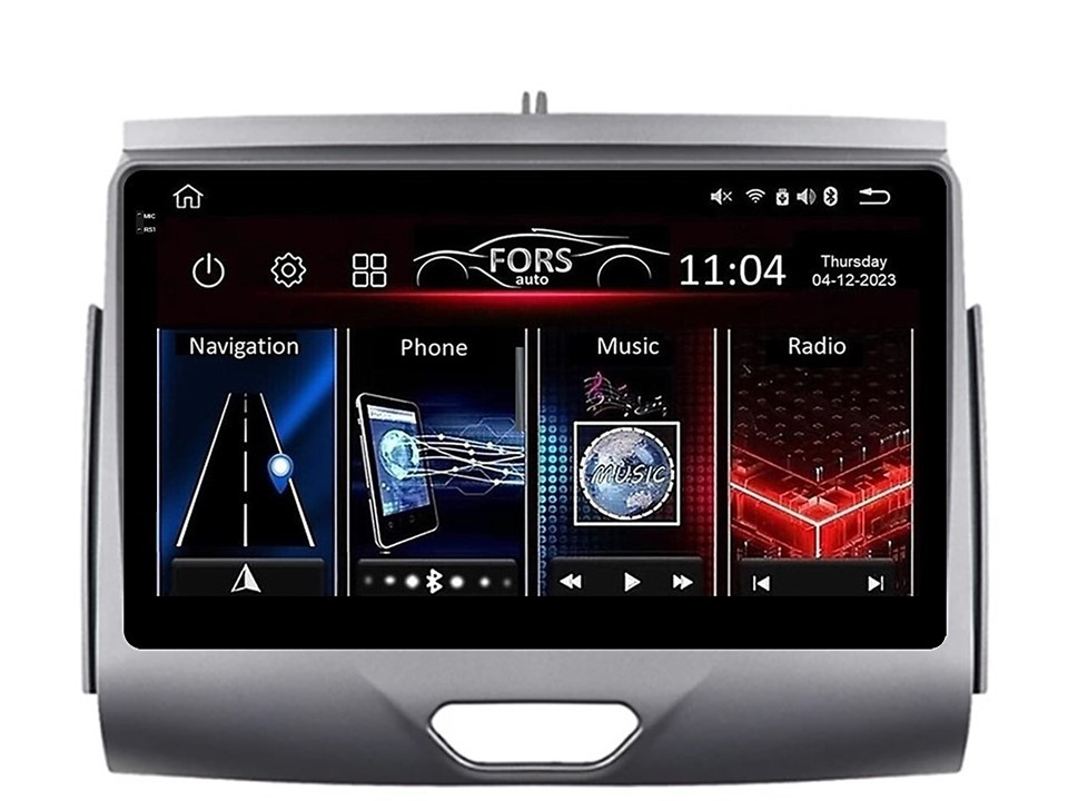 Штатна магнітола FORS.auto FS 2 PRO для Ford Ranger (2+32Gb, 9", Silver) 2015-2020