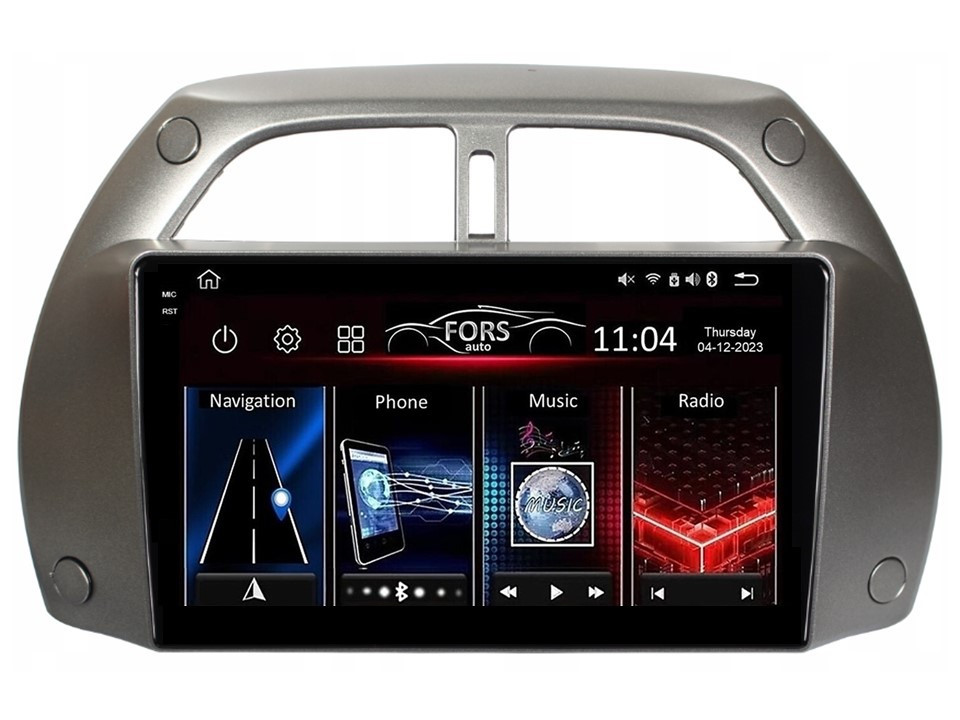 Штатна магнітола FORS.auto FS 2 PRO для Toyota RAV4 (2+32Gb, 9" 2001-2005