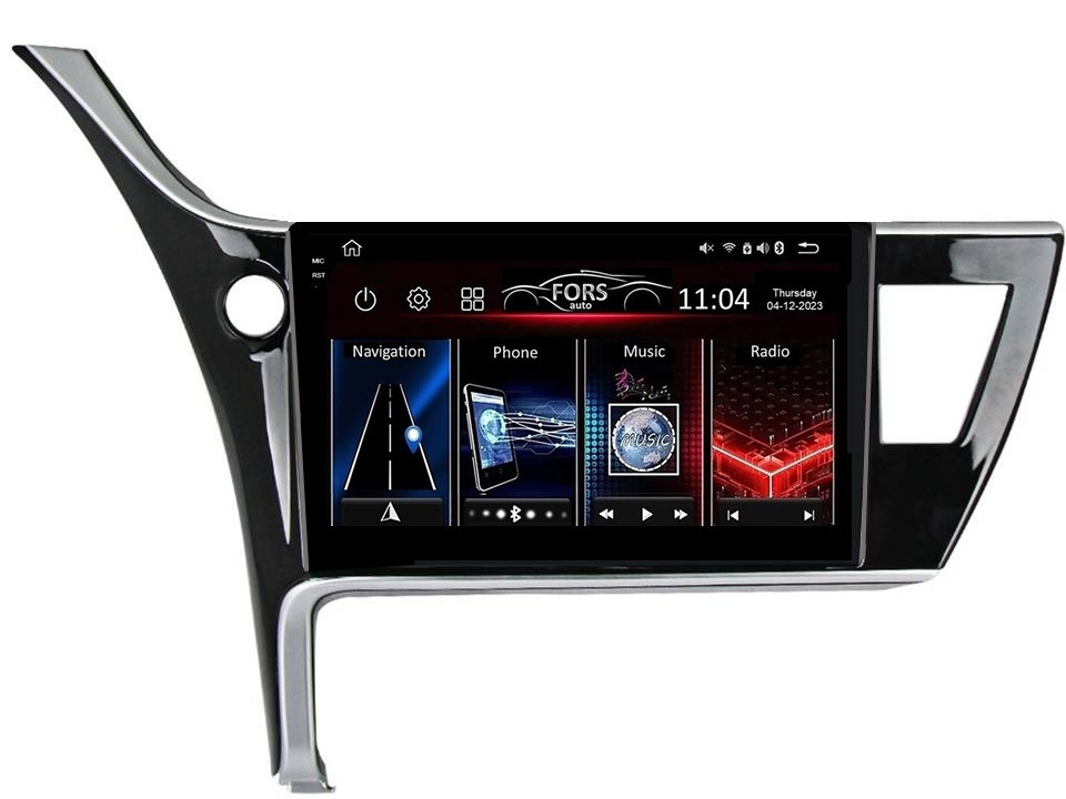 Штатна магнітола FORS.auto FS 2 ULTRA для Toyota Corolla (2+32Gb, 10" 2017-2019