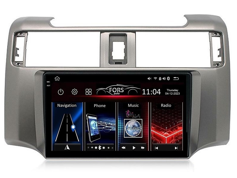 Штатна магнітола FORS.auto FS 4 MAX для Toyota 4 Runner (4+32Gb, 9" 2009-2015