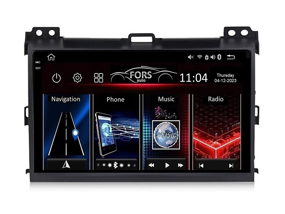 Штатна магнітола FORS.auto FS 6 MAX для Toyota Prado 120 (6+128Gb, 9") 2004-2010