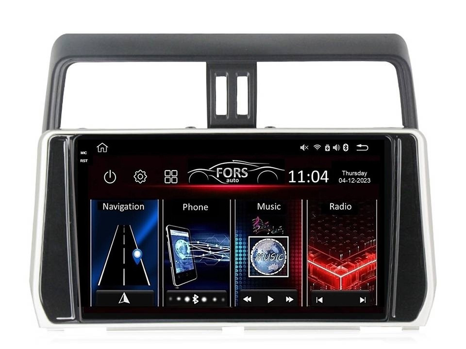 Штатна магнітола FORS.auto FS 4 MAX для Toyota Prado (4+32Gb, 10" 2017-2020