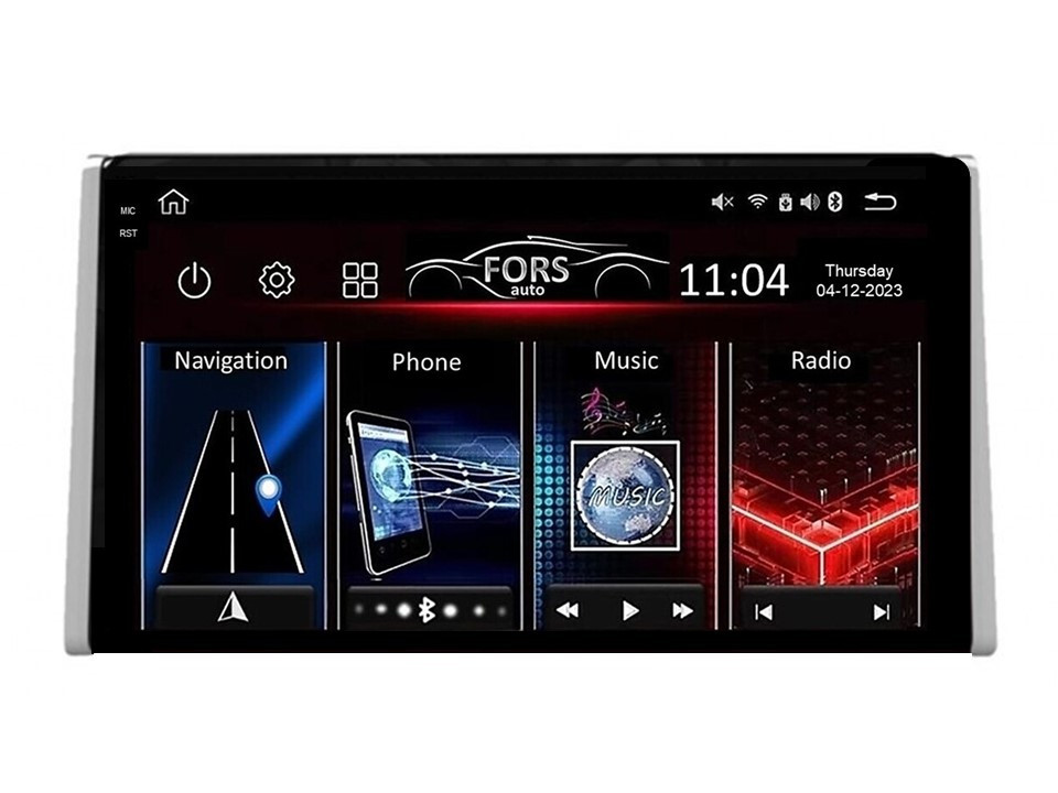 Штатна магнітола FORS.auto FS 4 MAX для Toyota RAV4 (4+32Gb, 10" 2018-2022