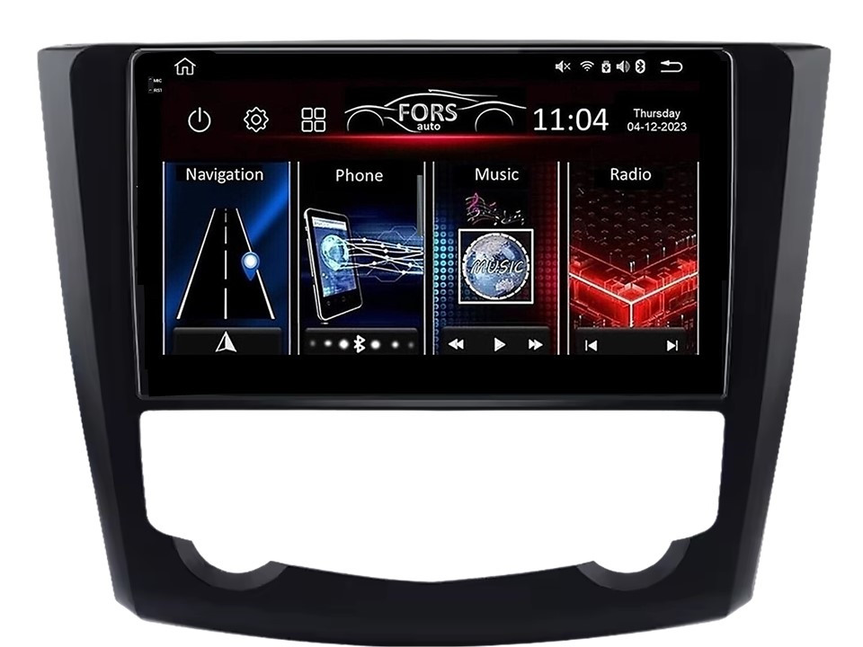 Штатна магнітола FORS.auto FS 4 PRO для Renault Kadjar (4+64Gb, 9" 2015-2017
