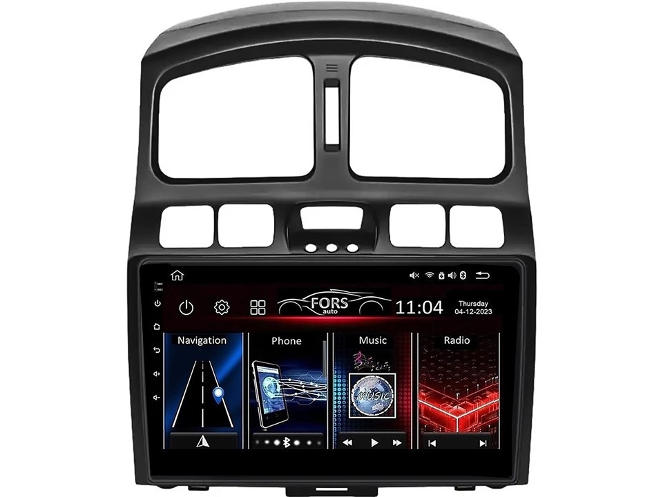 Штатна магнітола FORS.auto FS 1 LITE для Hyundai Santa Fe (1+32Gb, 9" 2000-2006