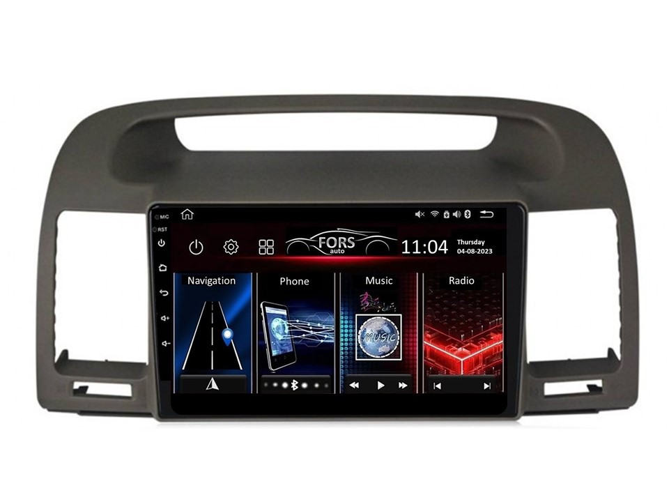 Штатна магнітола FORS.auto М300 для Toyota Camry (3+32Gb, 9") 2002-2006
