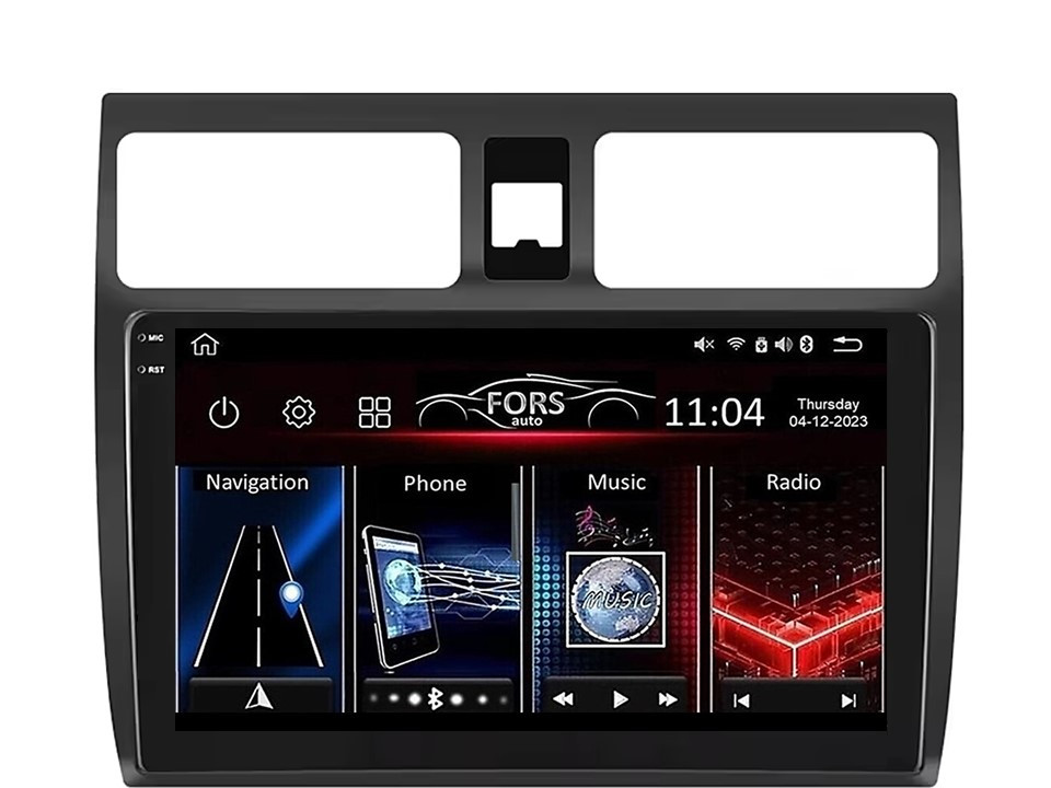 Штатна магнітола FORS.auto FS 2 ULTRA для Suzuki Swift (2+32Gb, 10") 2004-2010