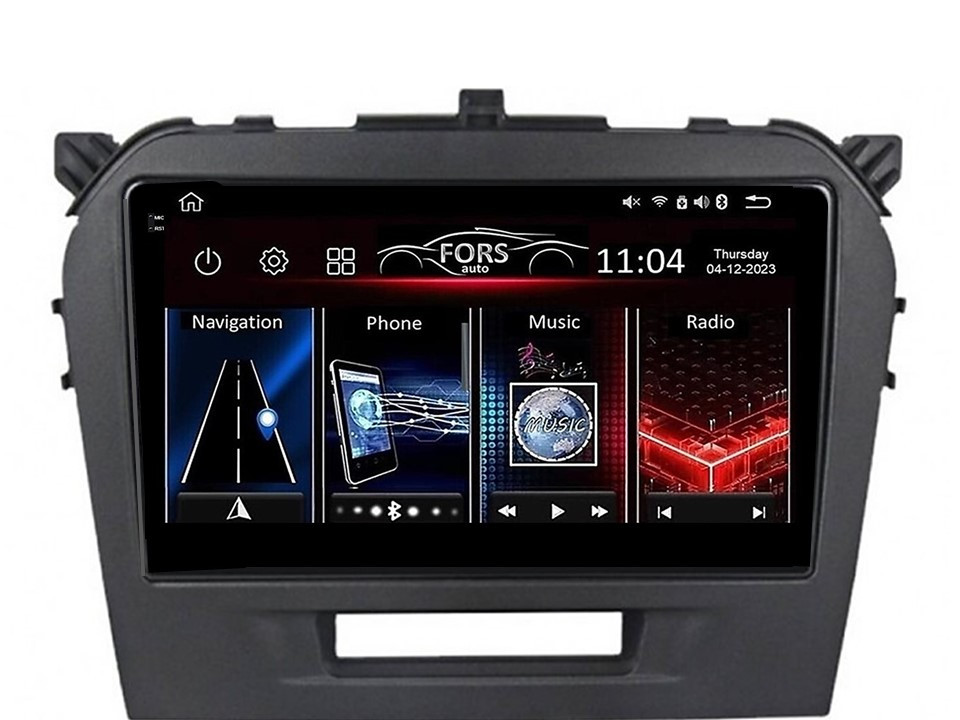 Штатна магнітола FORS.auto FS 6 MAX для Suzuki Vitara (6+128Gb, 9" 2015-2018