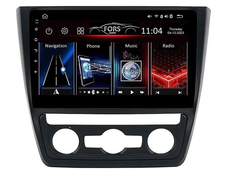 Штатна магнітола FORS.auto FS 1 LITE для Skoda Yeti (1+32Gb, 10" 2014-2017