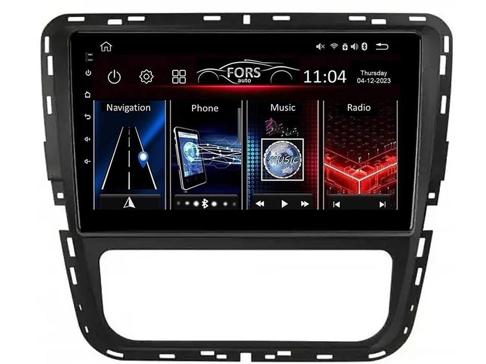 Штатная магнитола FORS.auto FS 1 LITE для Volkswagen Passat (1+32Gb, 9", Manual AC) 2012-2015