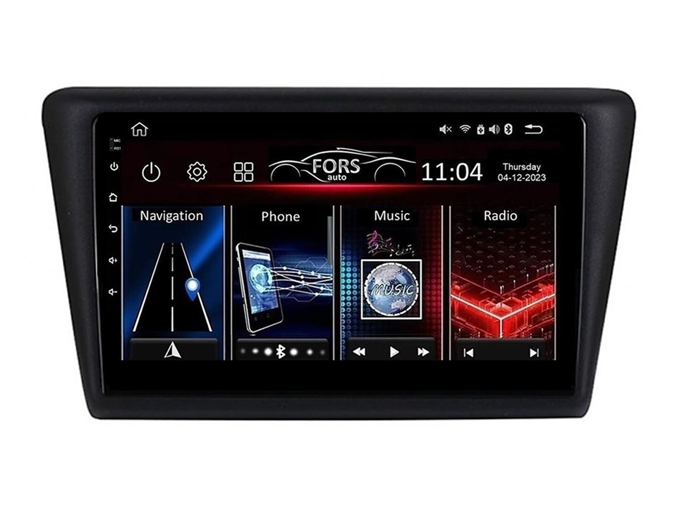 Штатна магнітола FORS.auto FS 1 LITE для Skoda Rapid (1+32Gb, 9") 2013-2017