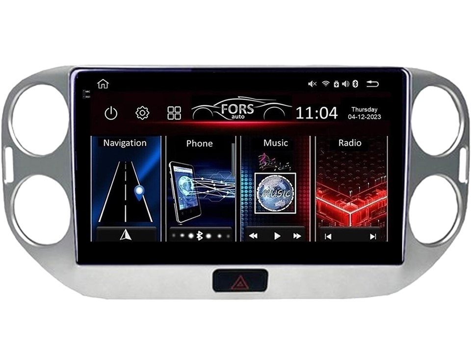 Штатна магнітола FORS.auto FS 2 PRO для Volkswagen Tiguan (2+32Gb, 9") 2010-2015