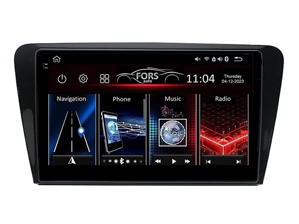 Штатна магнітола FORS.auto FS 2 ULTRA для Skoda Octavia (2+32Gb, 10" 2013-2017