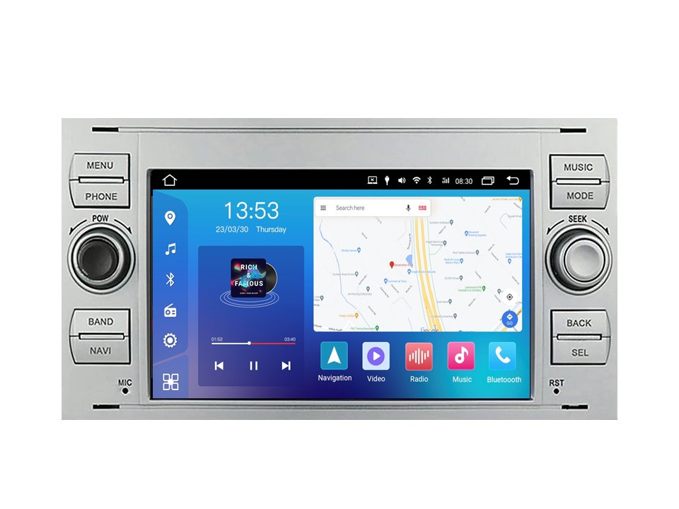 Штатна магнітола FORS.auto FS 2 PRO-FDSK Ford Focus/Mondeo/S-Max/C-Max/Kuga/Fiesta/Fusion (2+32Gb, 7",