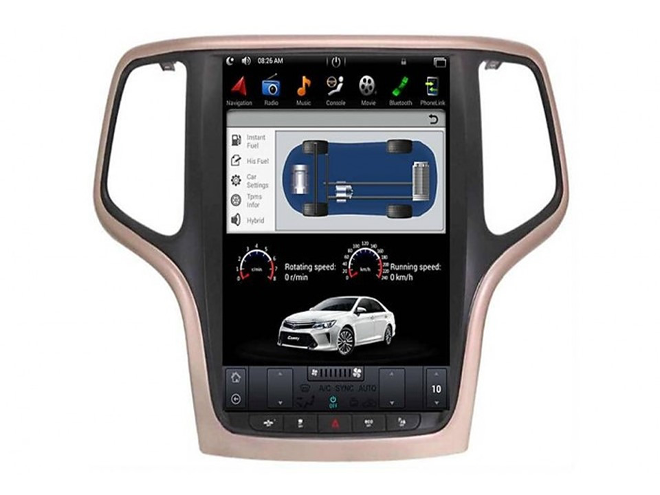 Штатна магнітола FORS.auto TESLA для Jeep Grand Cherokee (4+32Gb, 9.7") 2014-2018