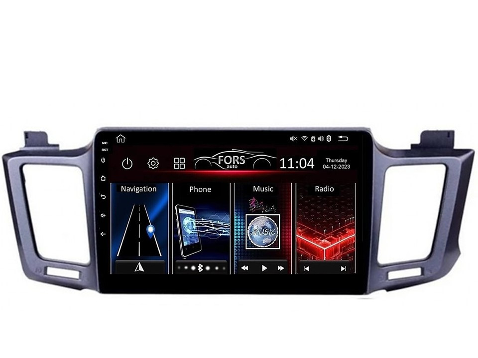 Штатна магнітола FORS.auto FS 1 LITE для Toyota RAV4 (1+32Gb, 10" 2013-2017