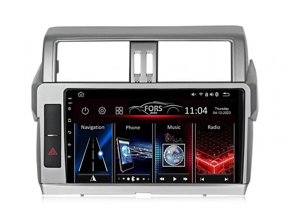 Штатна магнітола FORS.auto FS 1 LITE для Toyota Land Cruiser Prado 150 (1+32Gb, 10" 2013-2017