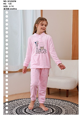 Махрова піжама для дівчаток (6-14 років) 12597 вир-во Китай