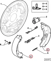 Гальмівні колодки задні 228х42 мм Fiat Doblo 263 (2009-2015), 77363946