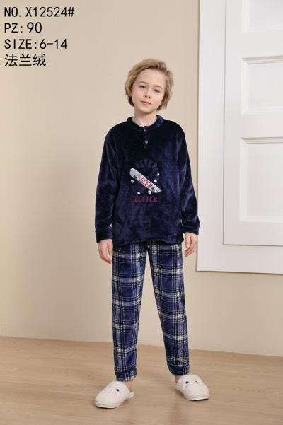 Махрова піжама для хлопчикiв (6-14 років) 12524 вир-во Китай, фото 1