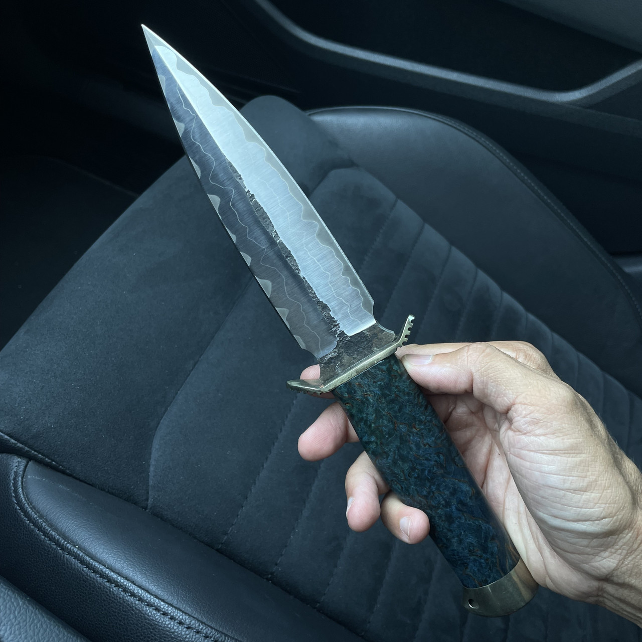 Ніж кинджал зі сталі Х12 (з чохлом) KN75