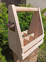 Дерев'яні підставки для пляшок і ящики