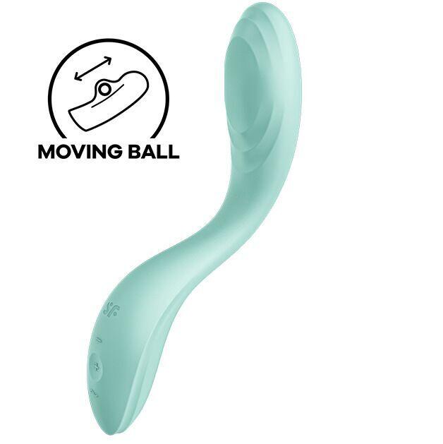 Вібратор із перловою стимуляцією точки G Satisfyer Rrrolling Pleasure Mint (м'ята упаковка!!!!