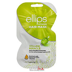 Маска для об'єму тонкого волосся Ellips Vitamin Hair Mask Volume Miracle Чудо-об'єм, 20 г