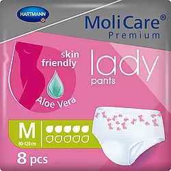 Труси поглинаючі для жінок MoliCare® Premium lady pants 5 крапель M 8 шт/уп.