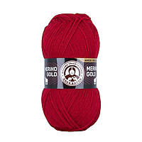 Madame Tricote Paris MERINO GOLD (Мерiно Голд) № 033 червоний (Вовняна пряжа з акрилом, нитки для в'язання)