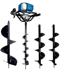 Мотобур KRAISSMANN 522 EB 300 (Чотири шнека 100 мм, 150 мм, 200 мм і 300 мм)