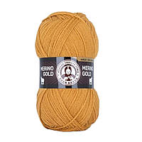 Madame Tricote Paris MERINO GOLD (Мерiно Голд) № 115 гірчиця (Вовняна пряжа з акрилом, нитки для в'язання)