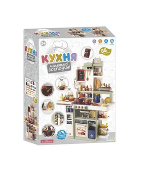 Дитяча ігрова кухня 889-230 зі світловими і звуковими ефектами, парою, 74 предметів, 93 см., фото 3